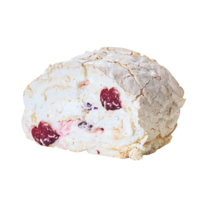 Меренговый рулет с вишней