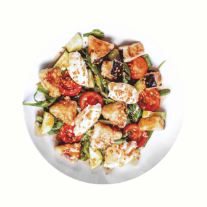 Салат с хрустящим баклажаном