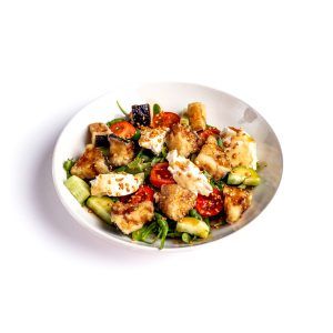 Салат с хрустящим баклажаном