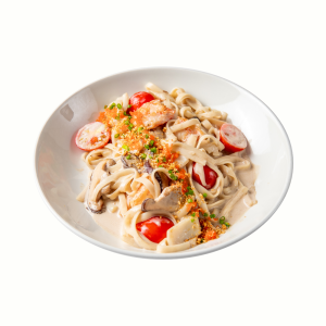 Пшеничная лапша с морепродуктами