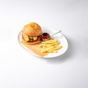 Бургер с сырными палочками